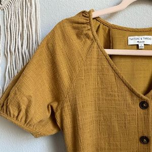 Madewell Rustic Yellow Mini Dress